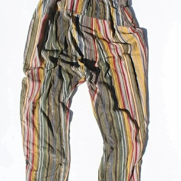 Hippie Stripped Free People Movement FP Movement Hobo Baggy Pants XS - Picture 2 of 7